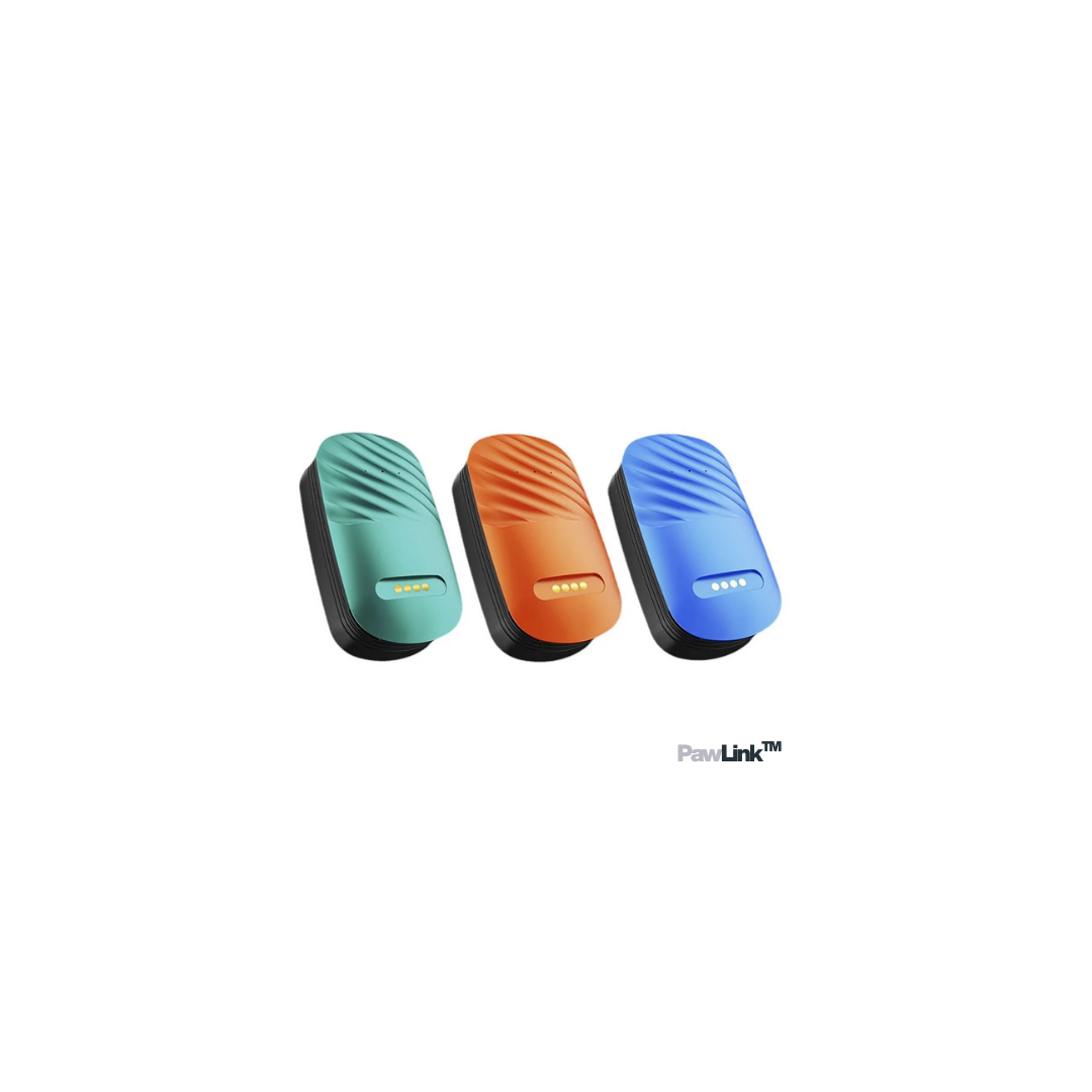 Three colorful key fobs on a white background