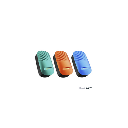 Three colorful key fobs on a white background